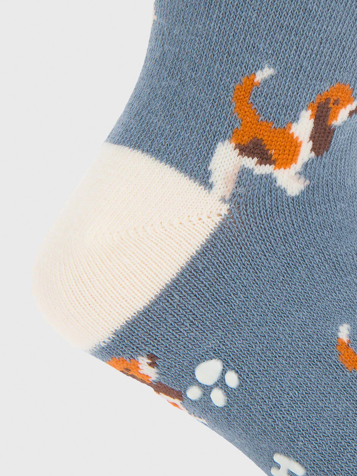 Calcetin Algodón Niño C Basset Azul-3