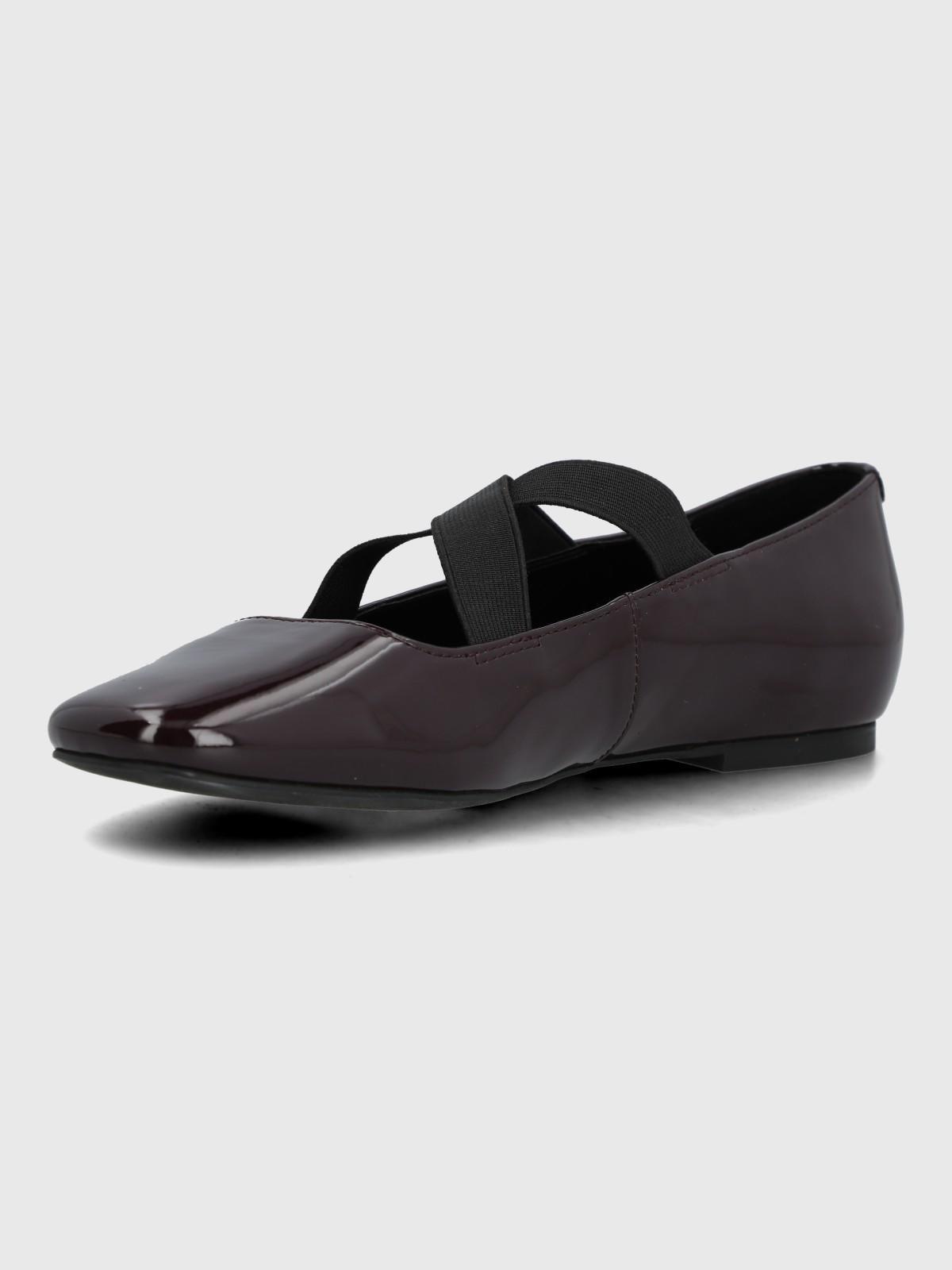 Ballerina Cuero Mujer Laving Rojo-5