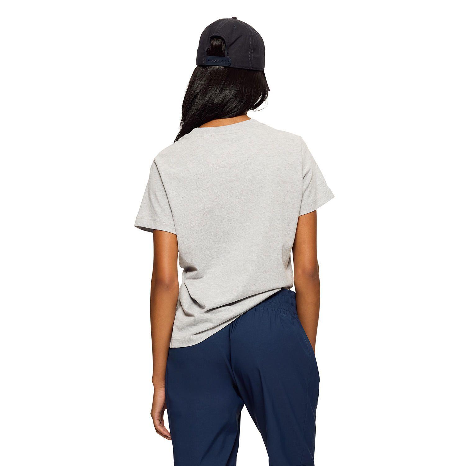 Polera Manga Corta Mujer Relaxed Pocket Gris-3
