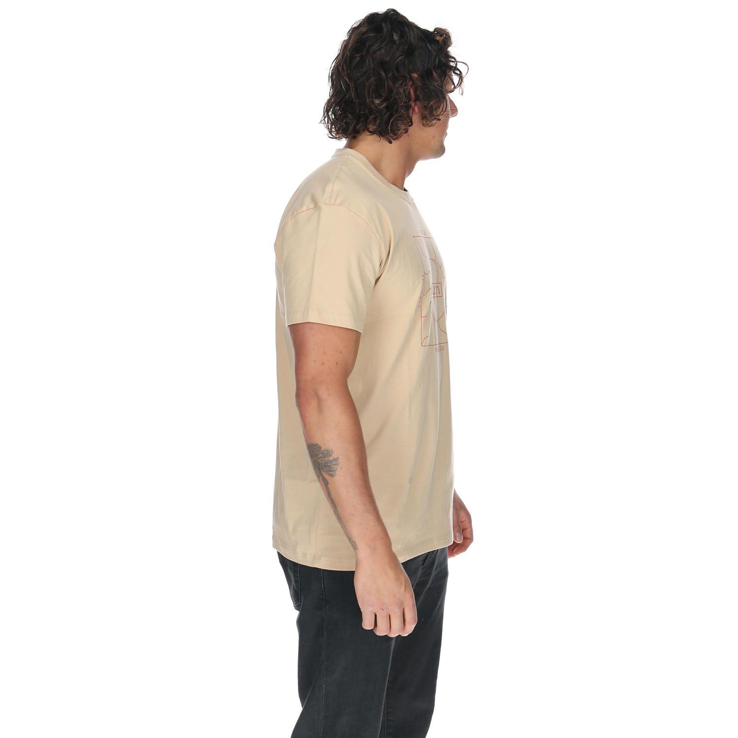 Polera M/C Hombre Solar Ss Beige-3