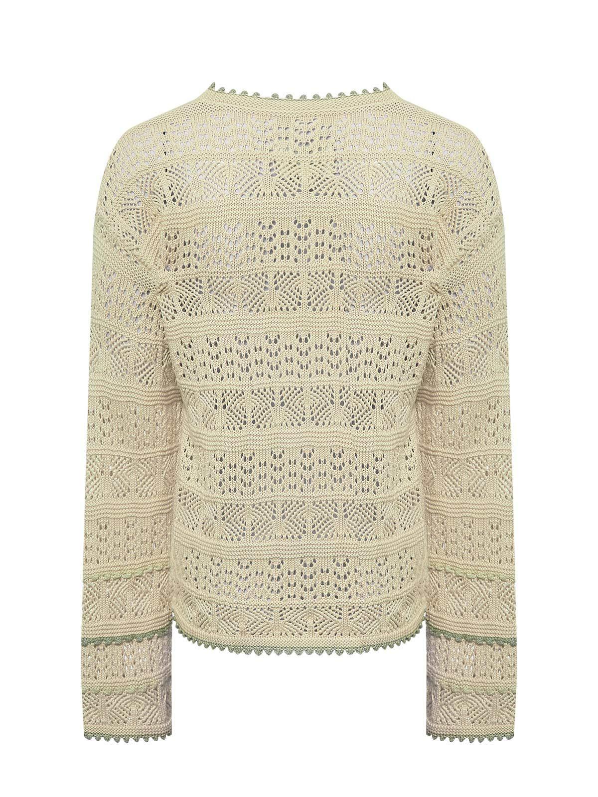 Sweater Algodón Mujer Dindo Beige -1
