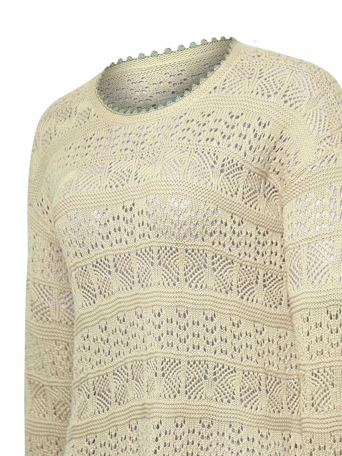 Sweater Algodón Mujer Dindo Beige -3