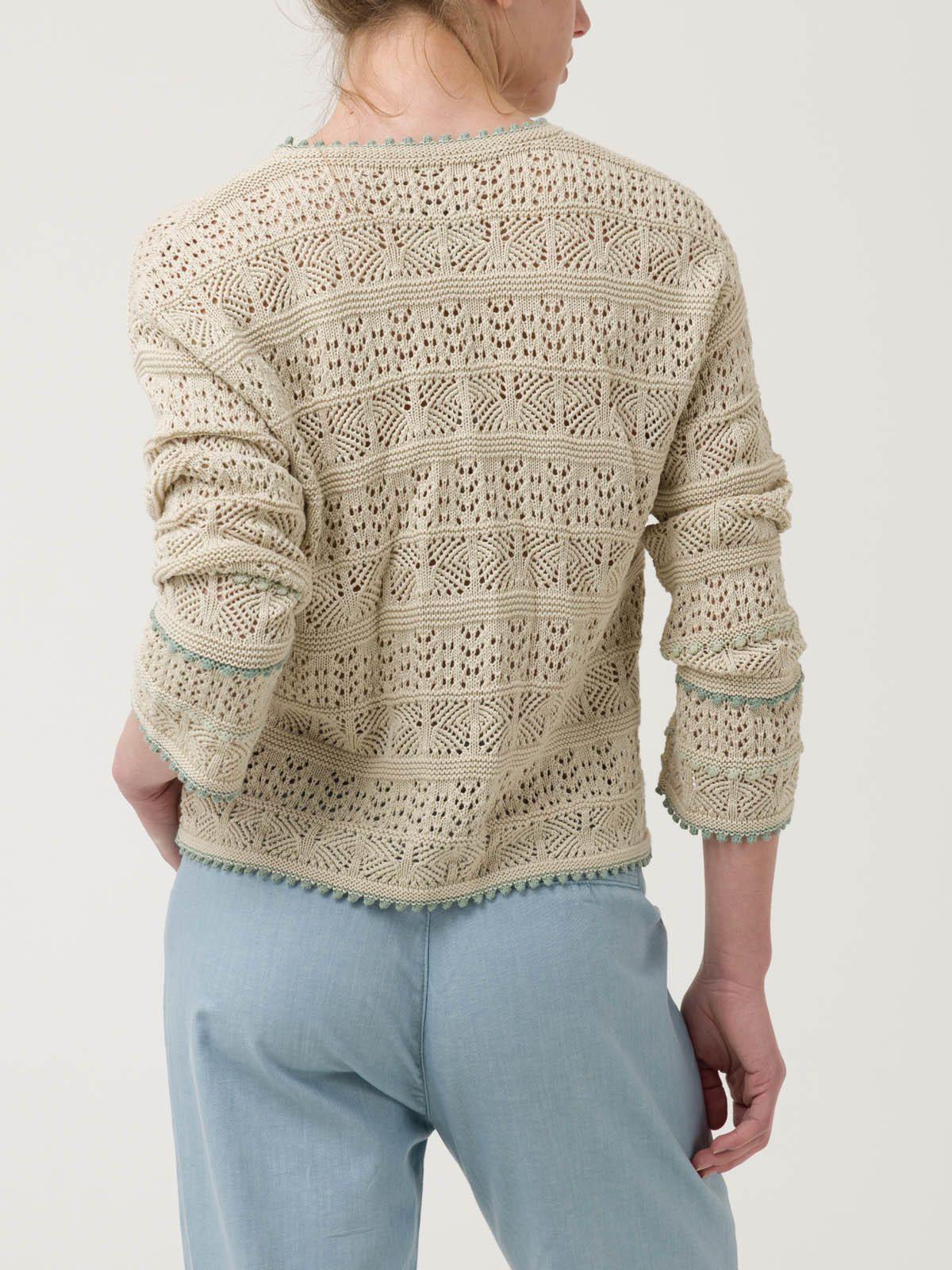 Sweater Algodón Mujer Dindo Beige -5