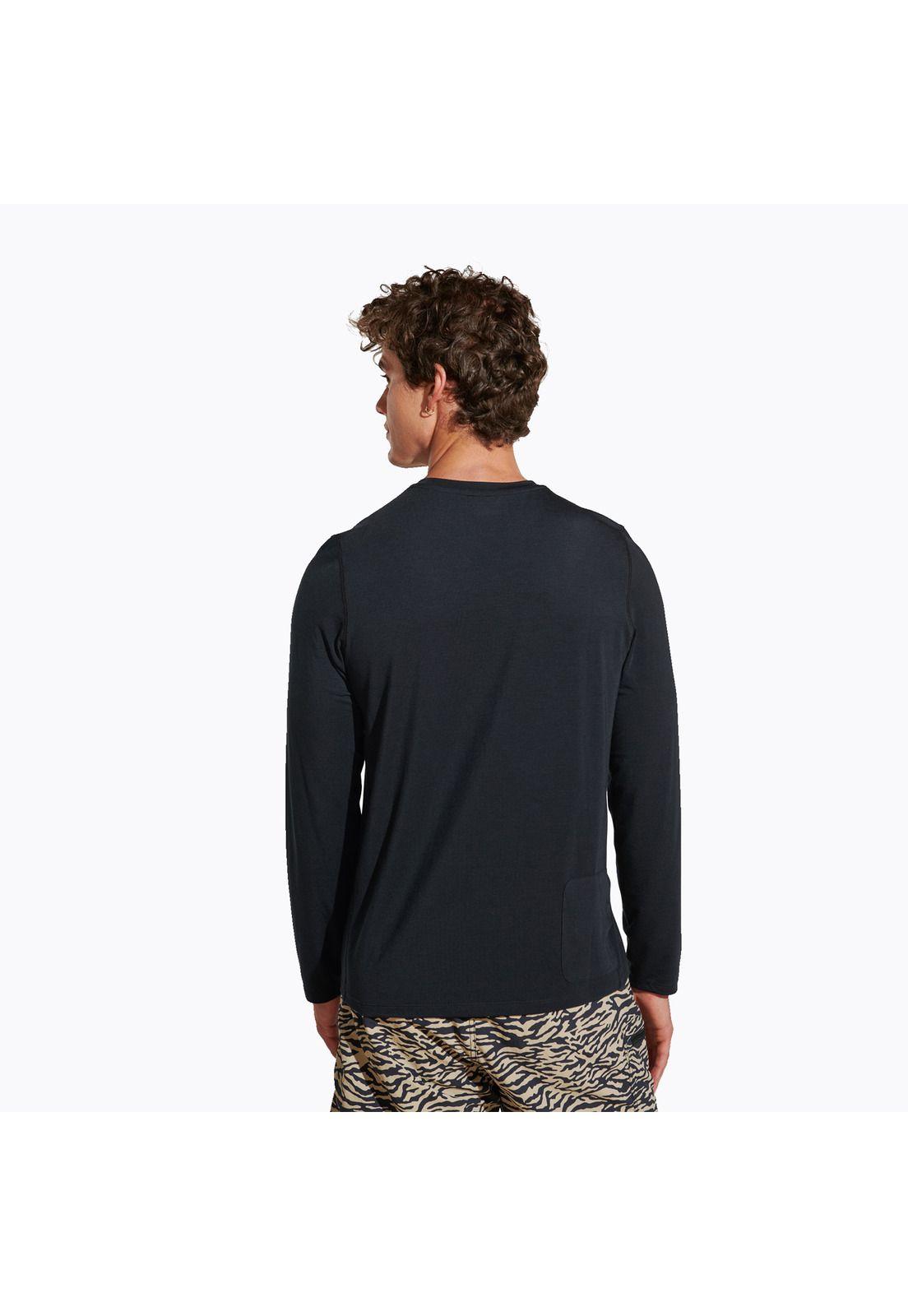 Polera Hombre Tencel Negro-1