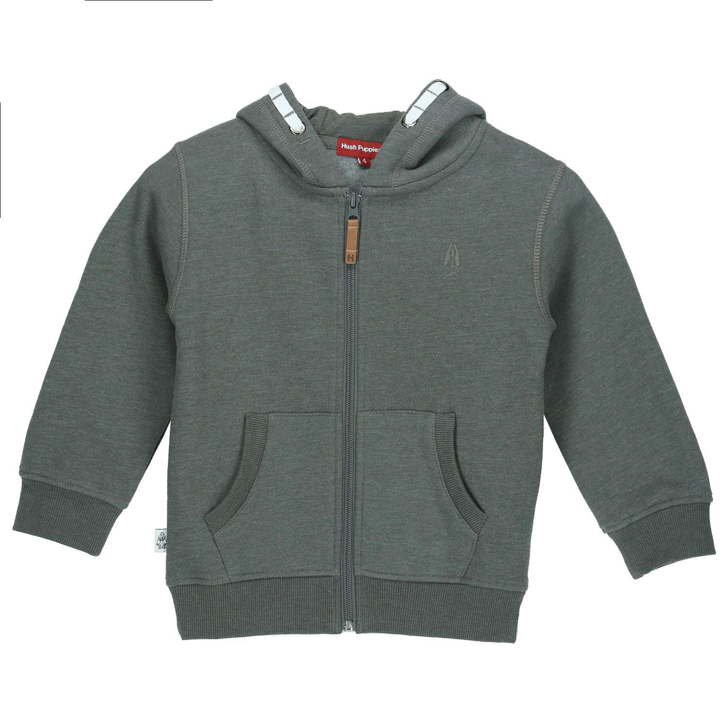 Polerón Niño Clasico Gris Oscuro-0