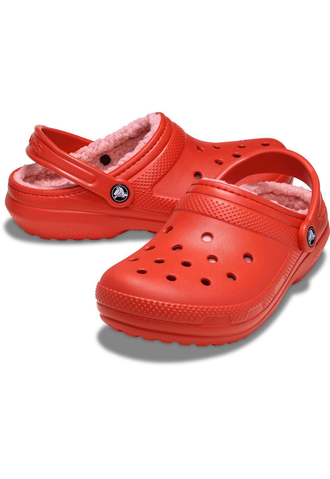 Zueco Crocs Unisex Lined Chiporro Rojo-3
