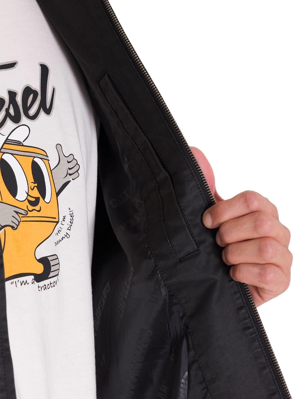 Chaqueta Casual Waxed Chore Hombre Negra-5