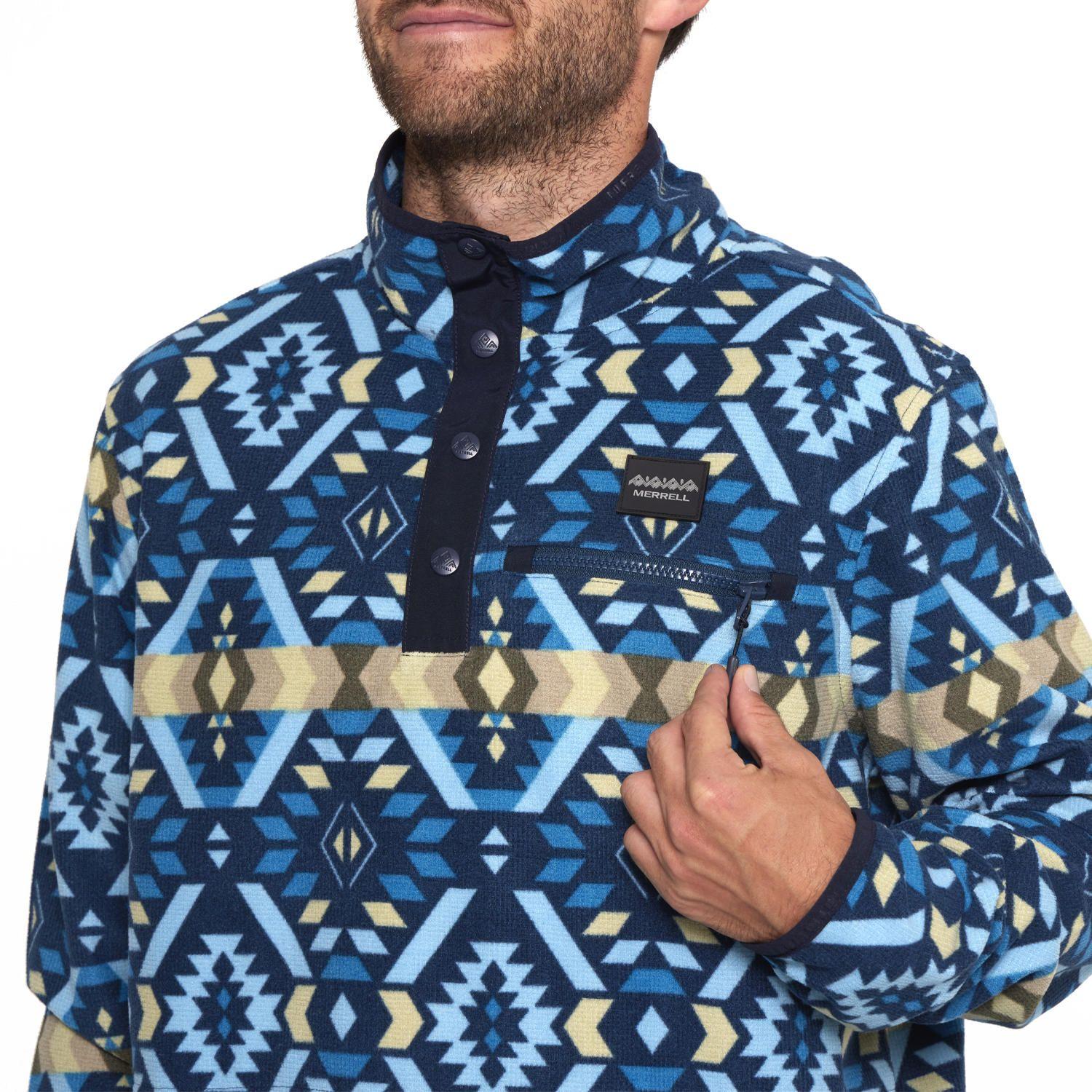 Polar Micropolar Knitted Azul Hombre-3