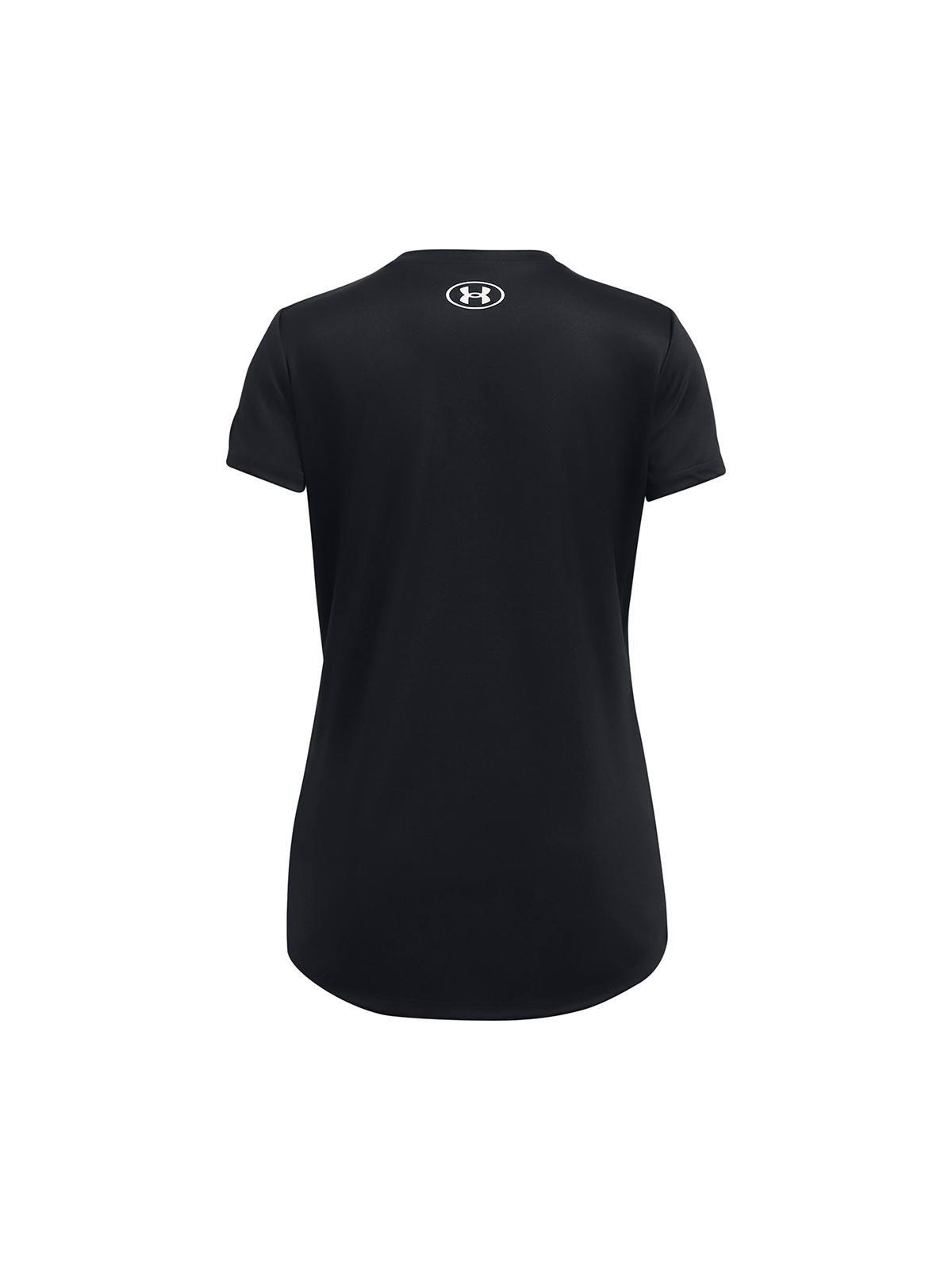 Polera Manga Corta UA Tech para Niña Negro-1