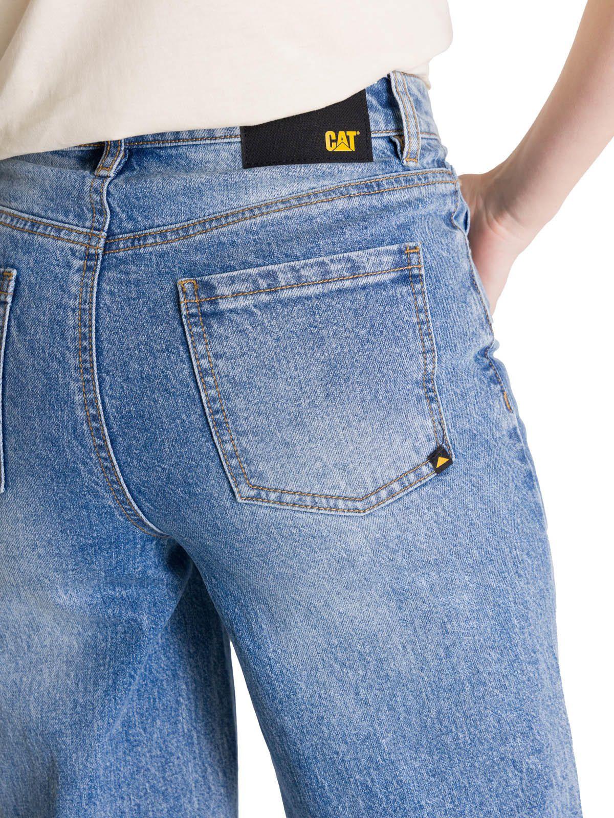 Jeans Mujer Denim Wide Leg Azul-5