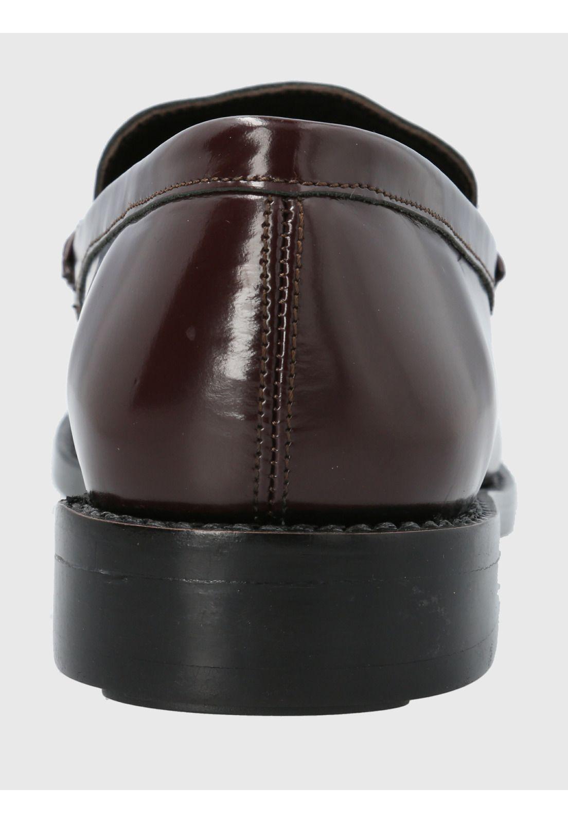 Mocasín Cuero Burdeo Hombre Kent -6
