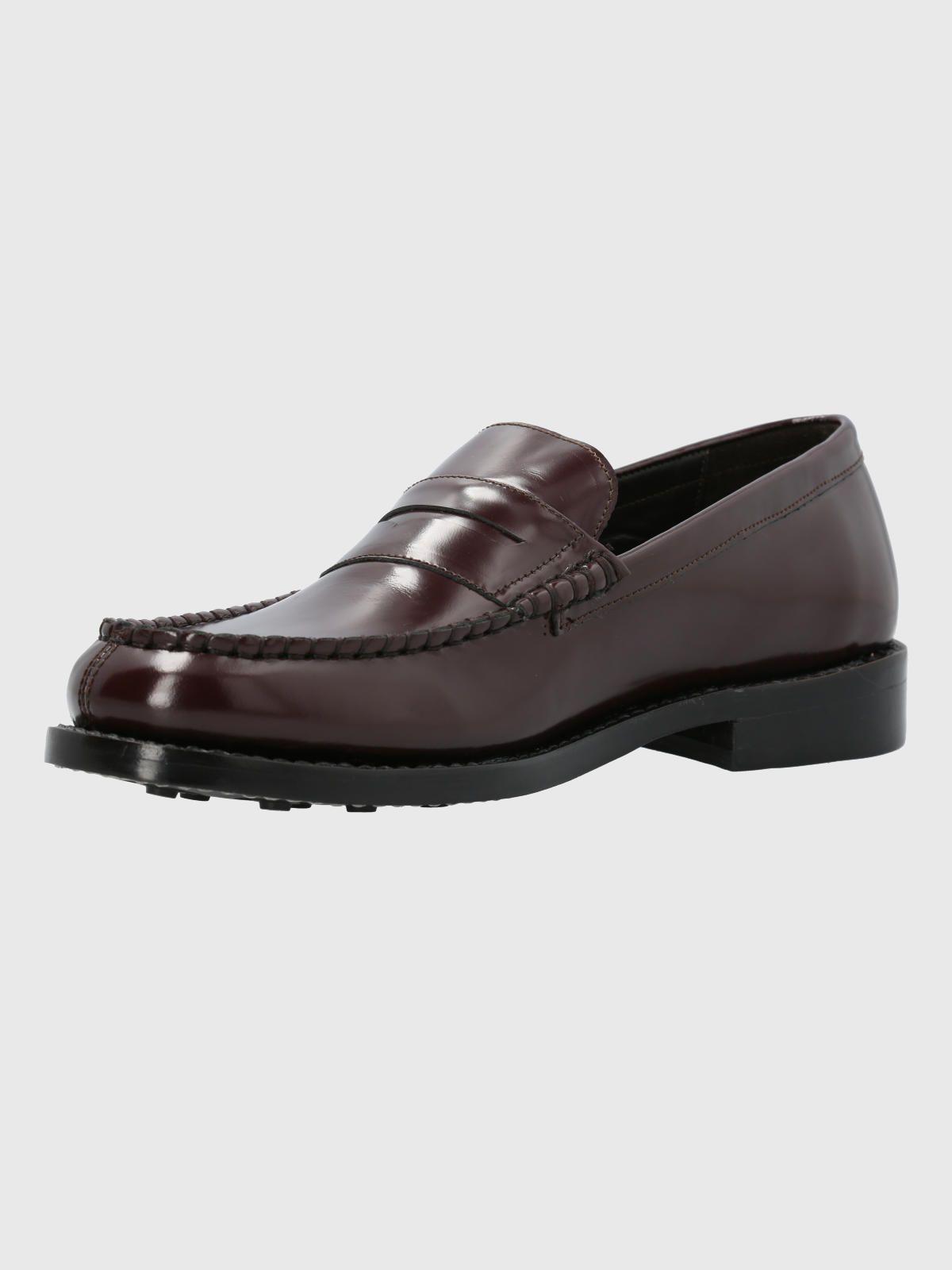 Mocasín Cuero Burdeo Hombre Kent -4