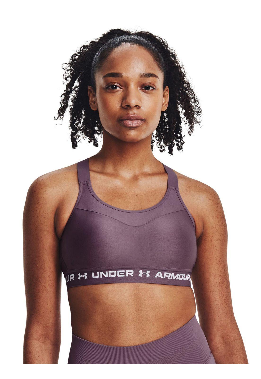 Sostén Armour Crossback high mujer Morado-3