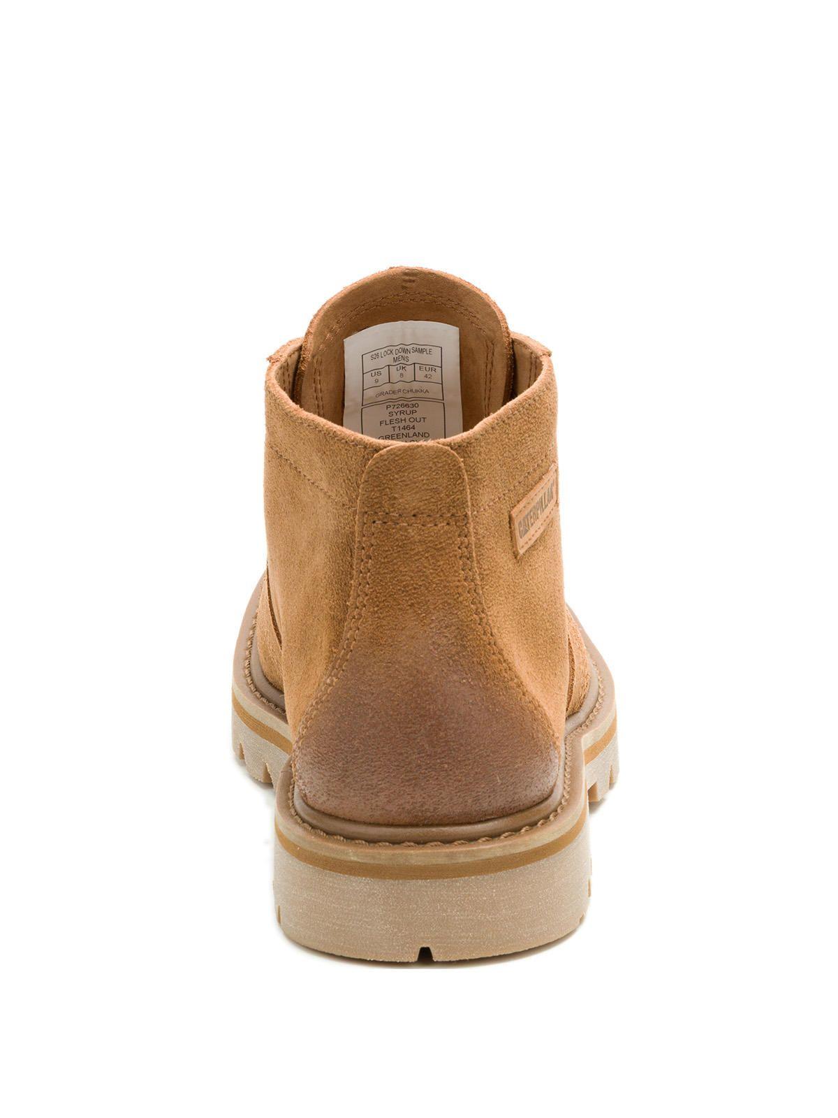 Botín Cuero Hombre Grader Chukka Café-5