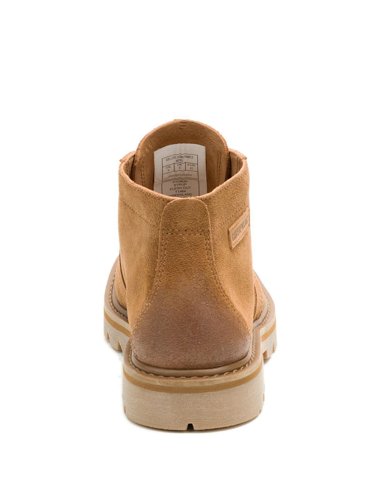 Botín Cuero Hombre Grader Chukka Café-5