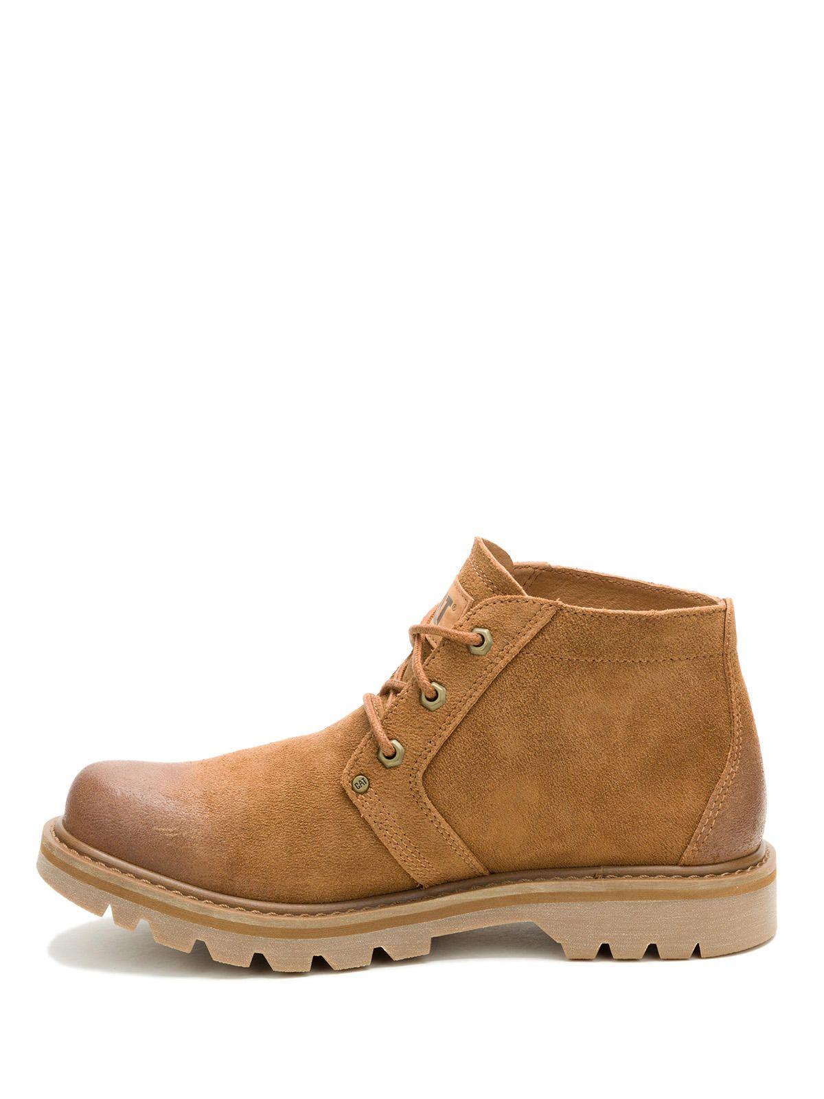 Botín Cuero Hombre Grader Chukka Café-3