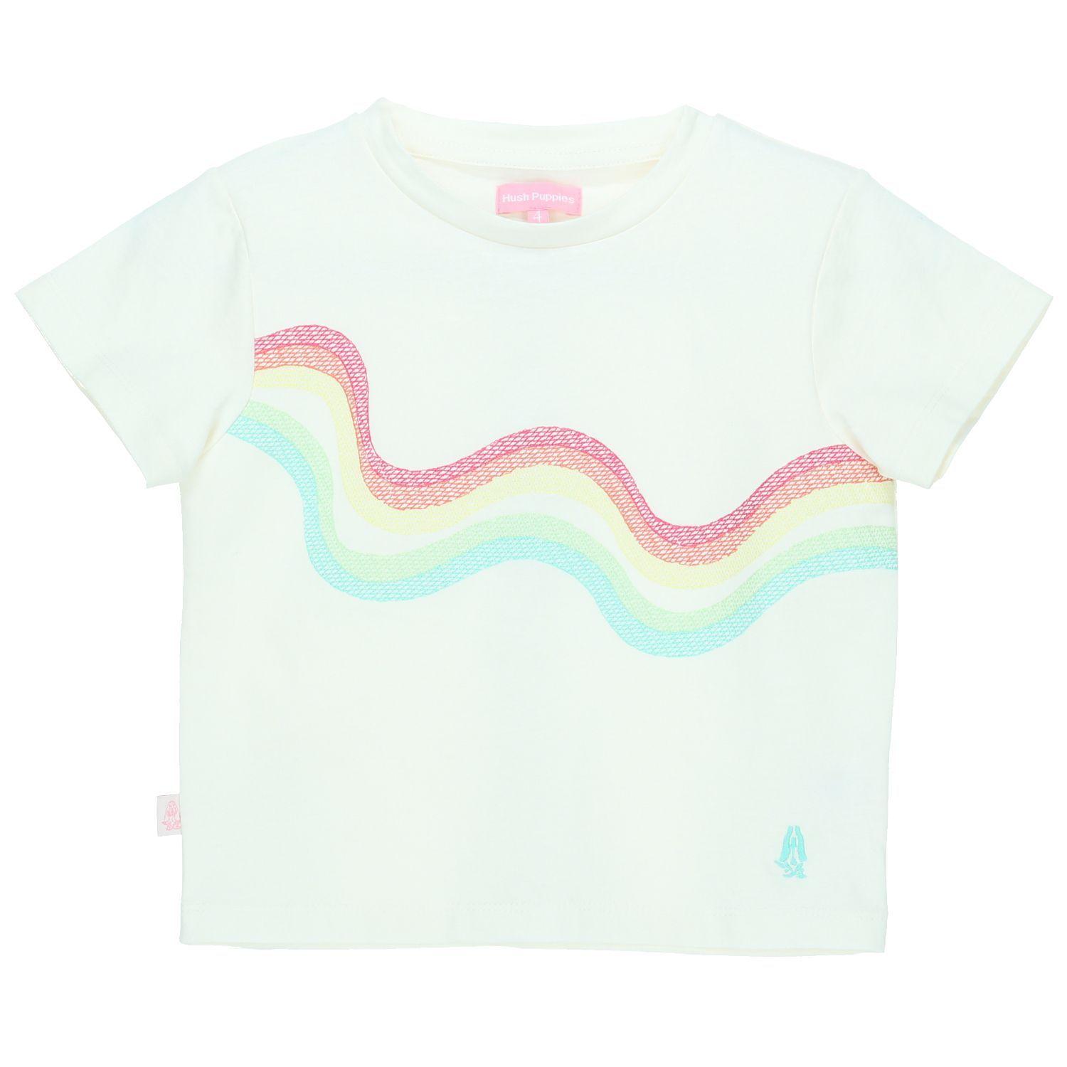Polera M/C Niña Rainbow Multicolor-0