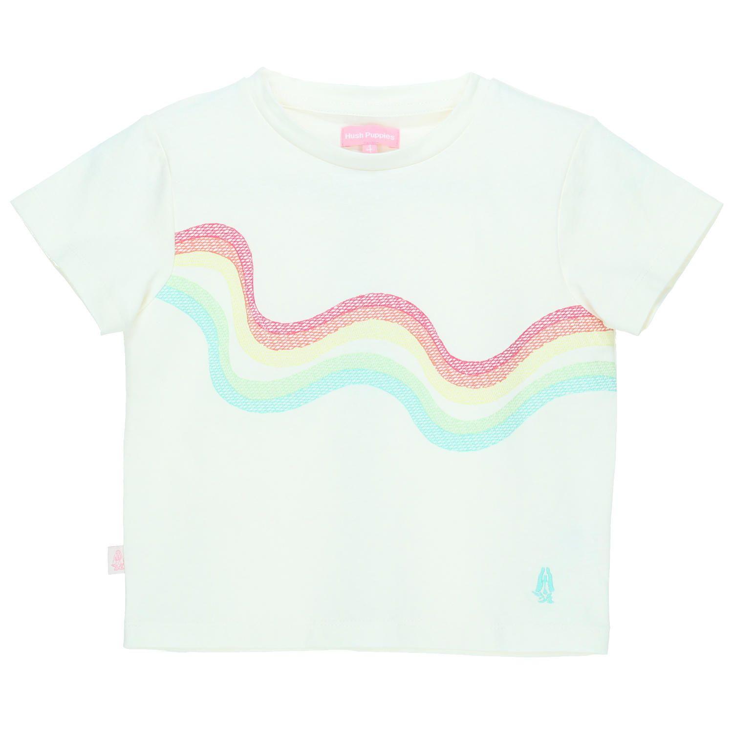 Polera M/C Niña Rainbow Multicolor-0