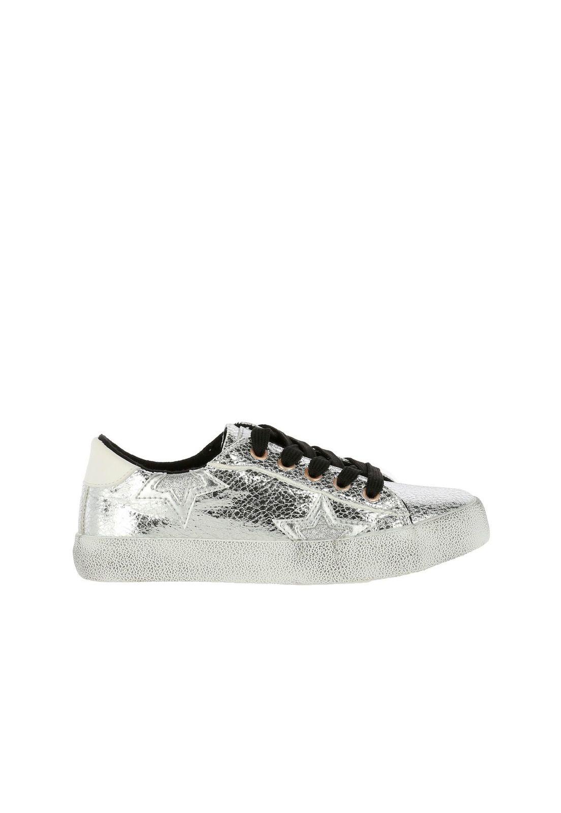 Zapatilla  Erika Plateado-2