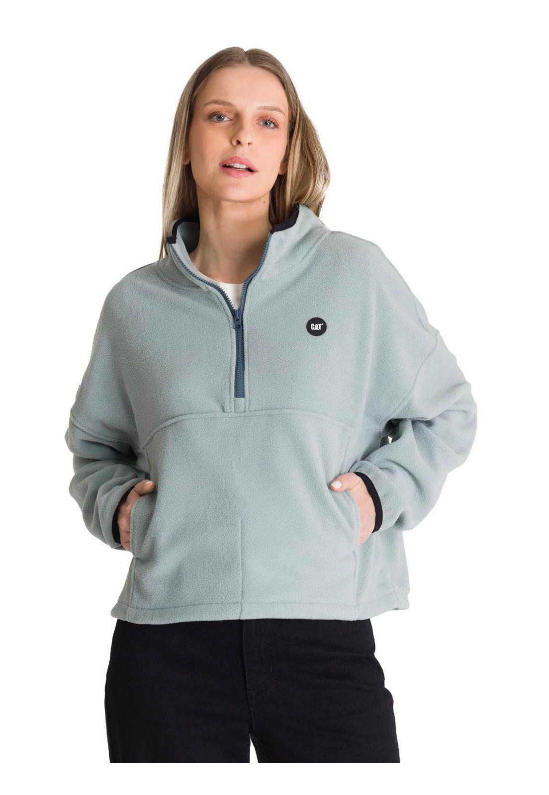 Polar Fleece Mujer Boxy Oversized Celeste-0