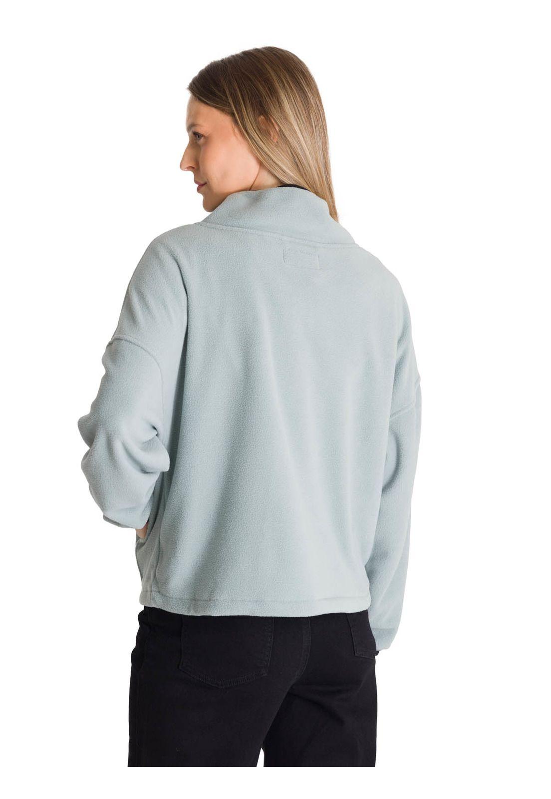 Polar Fleece Mujer Boxy Oversized Celeste-3