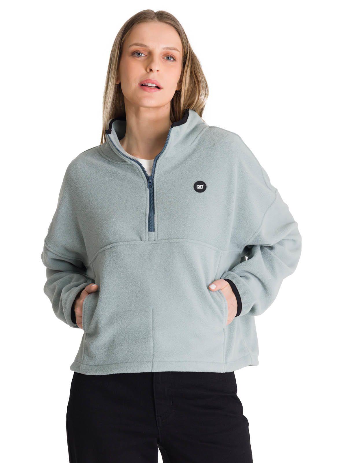 Polar Fleece Mujer Boxy Oversized Celeste-0
