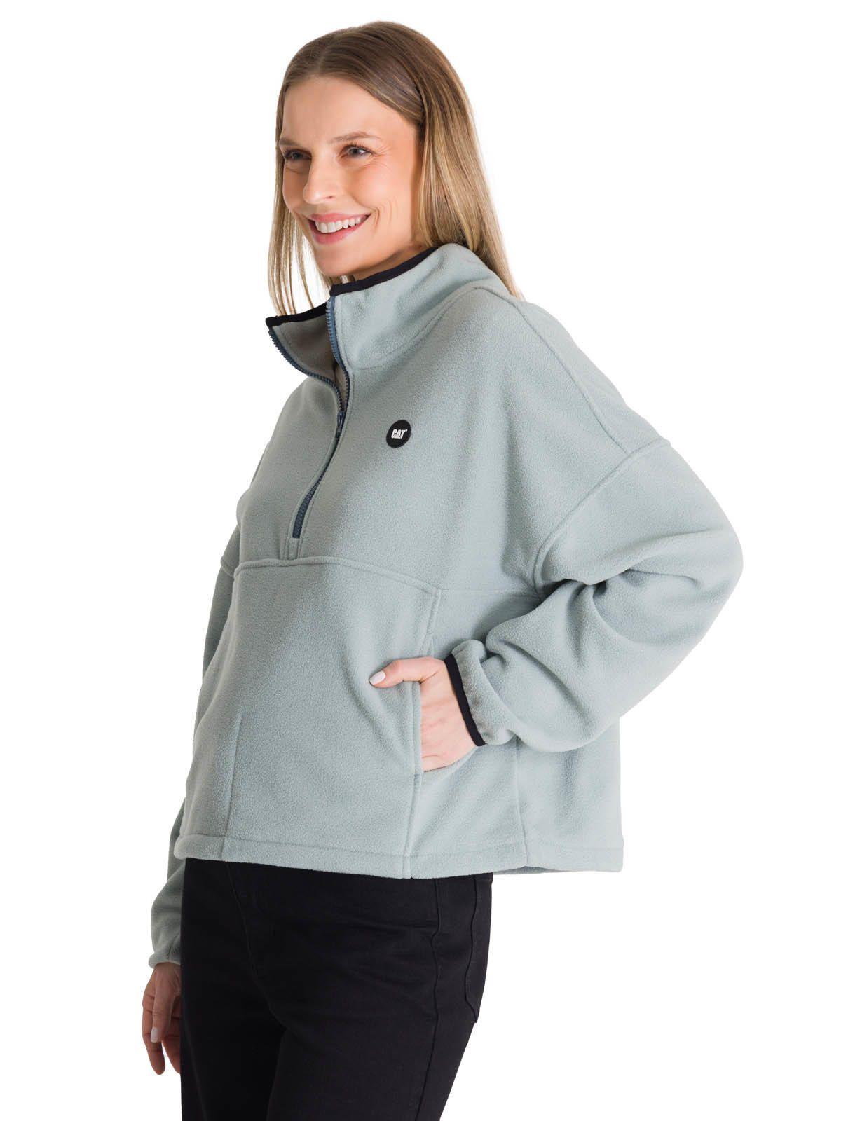 Polar Fleece Mujer Boxy Oversized Celeste-1