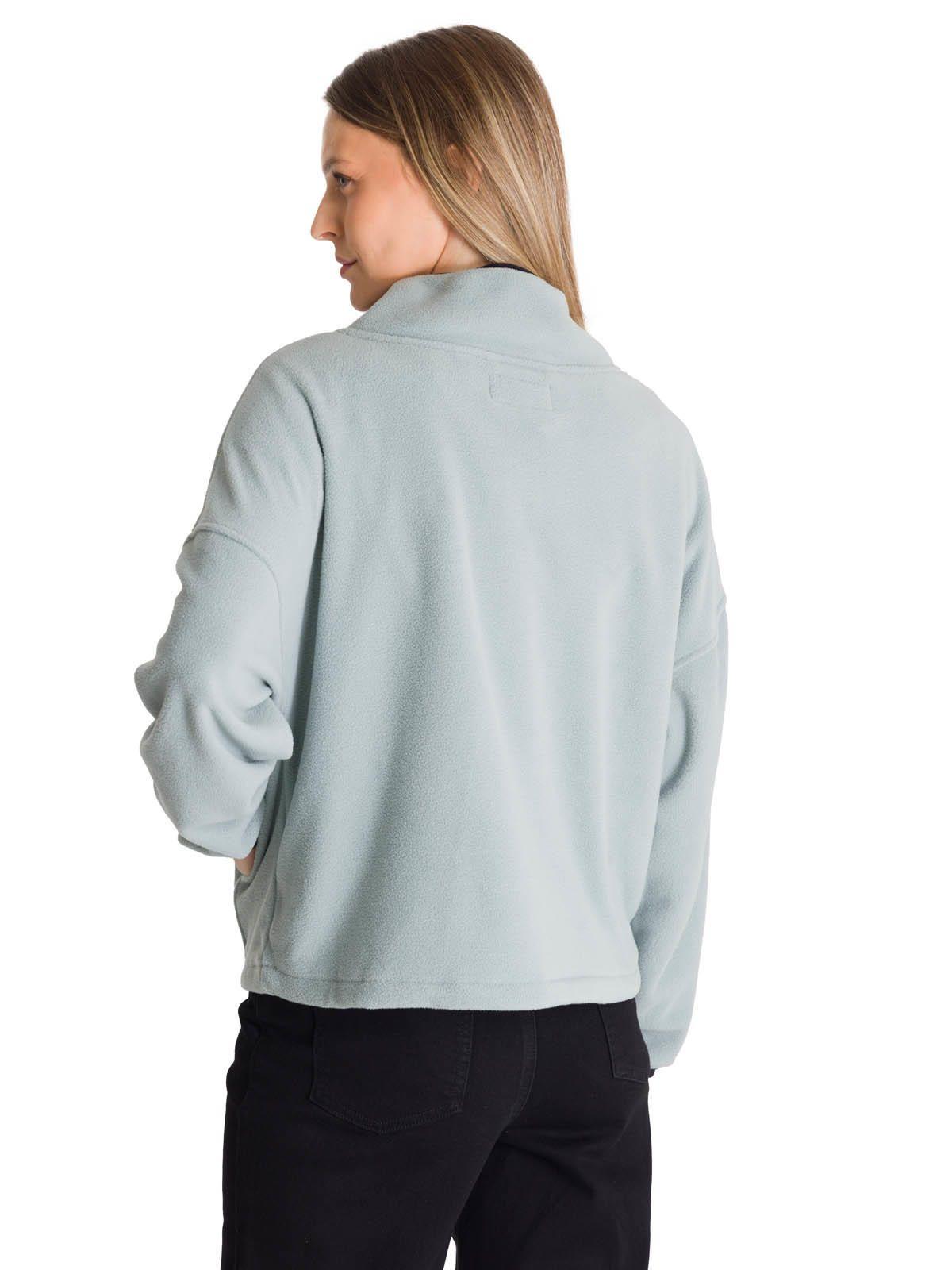 Polar Fleece Mujer Boxy Oversized Celeste-3