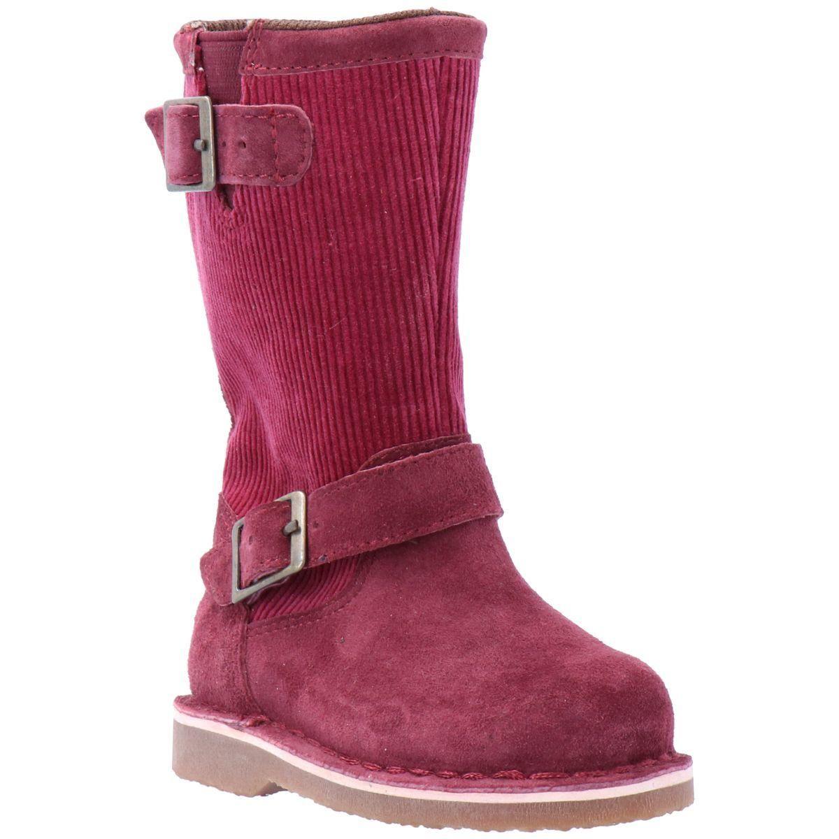 Bota Nina Cuero Saratoga Burdeo-0