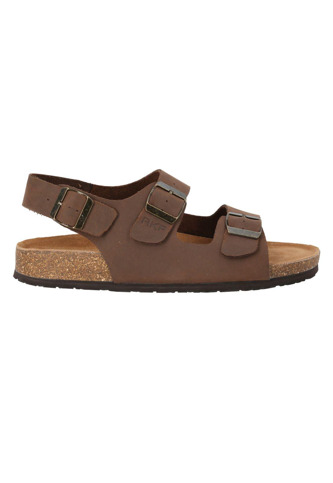 Sandalia Cuero Hombre Commet Café -0