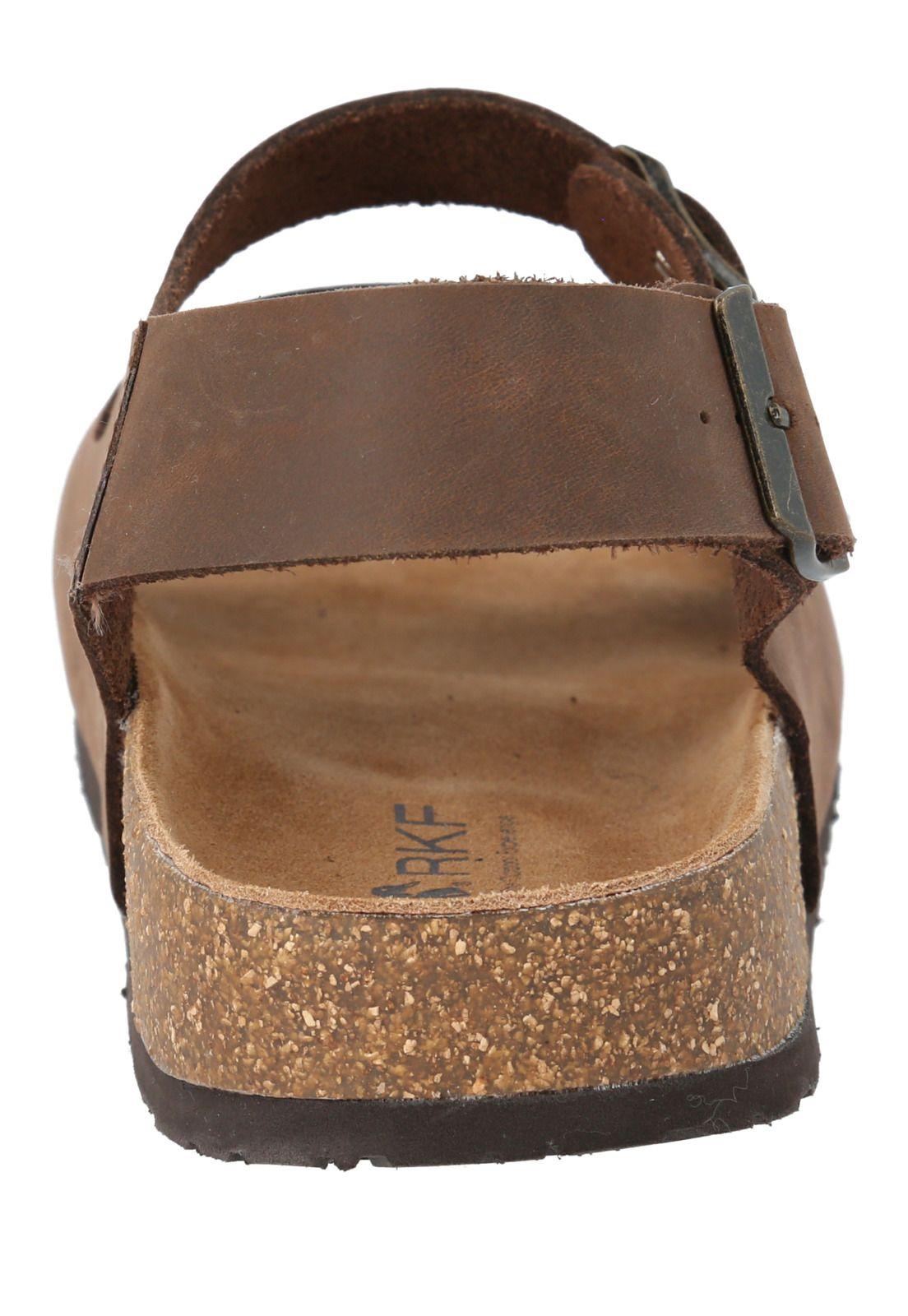 Sandalia Cuero Hombre Commet Café -6