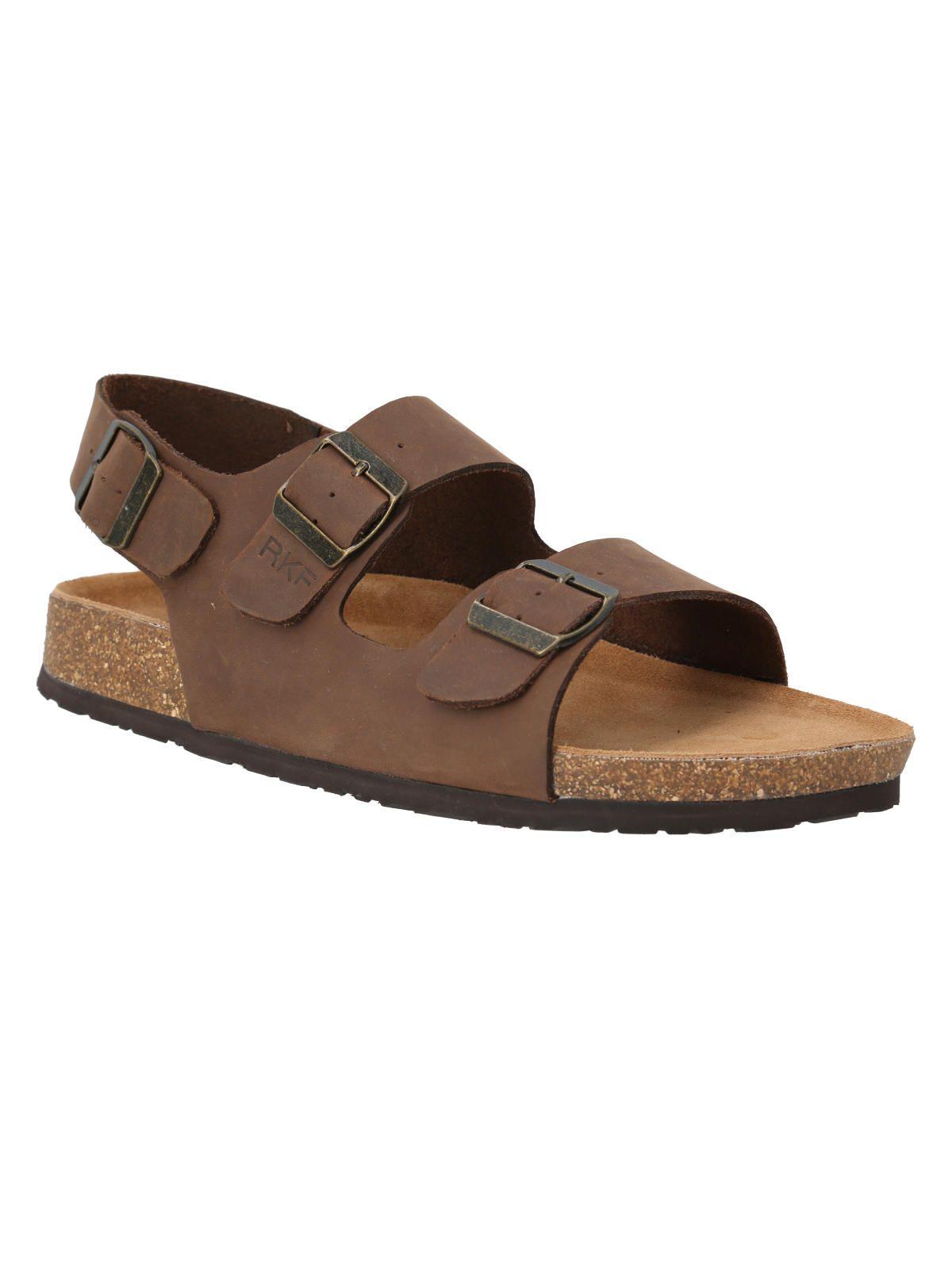 Sandalia Cuero Hombre Commet Café -1