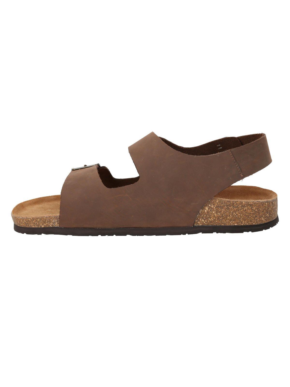 Sandalia Cuero Hombre Commet Café -5