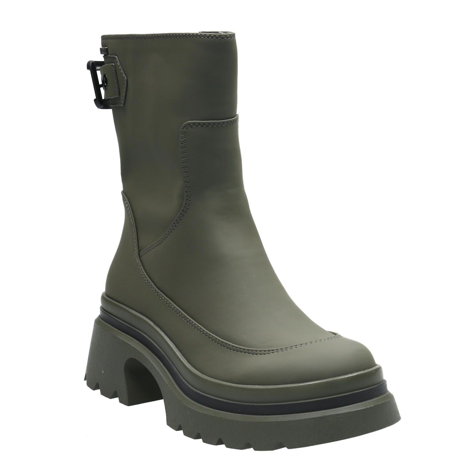 Botín Mujer Delia Verde Oliva-0