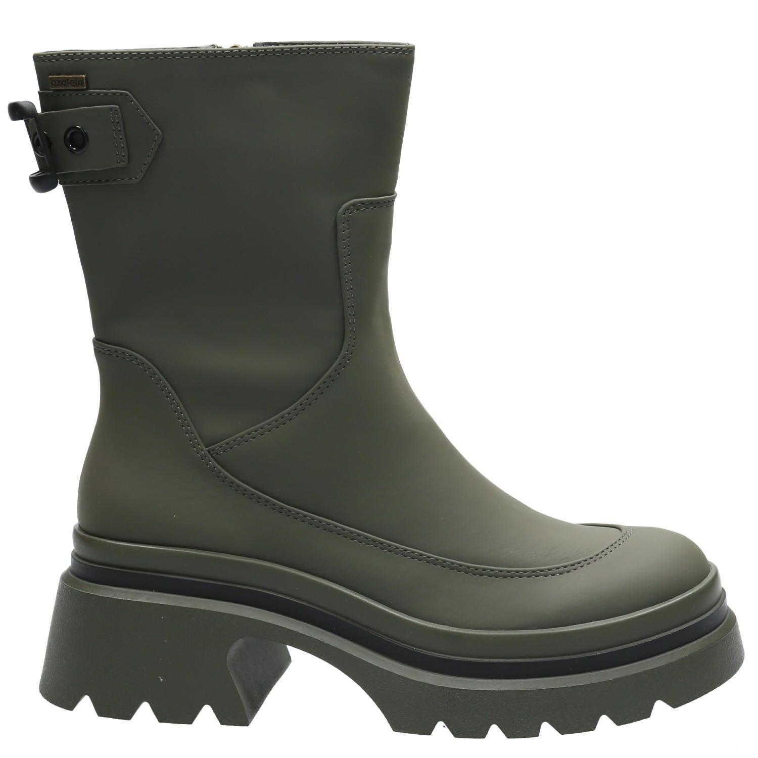 Botín Mujer Delia Verde Oliva-3