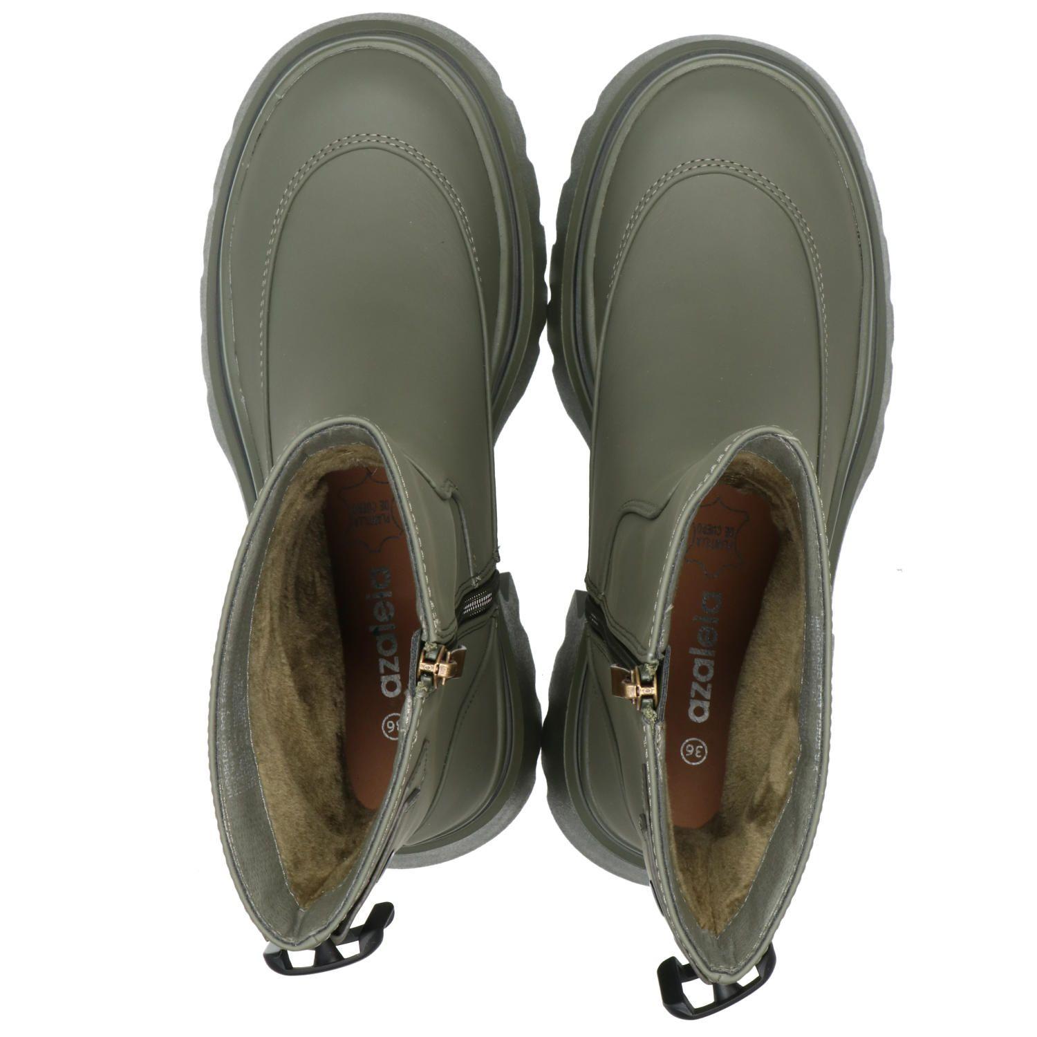 Botín Mujer Delia Verde Oliva-7