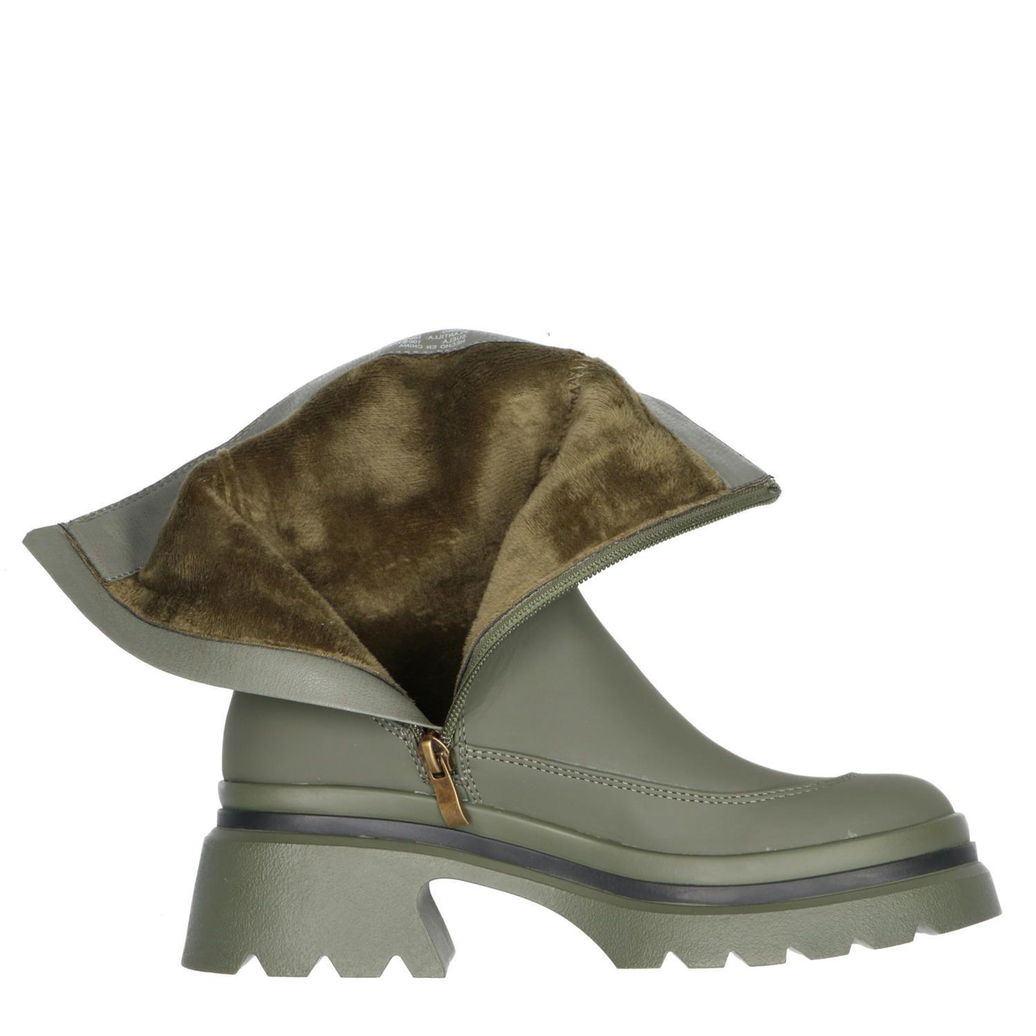Botín Mujer Delia Verde Oliva-9