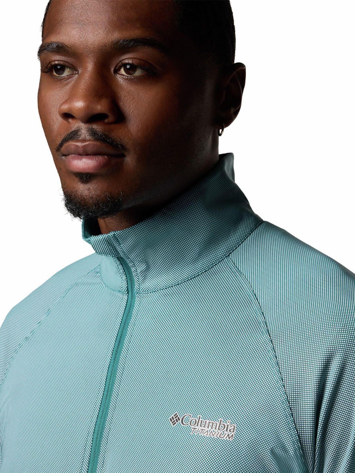Polera M/L Hombre Summit Valley Half Zip Azul-3