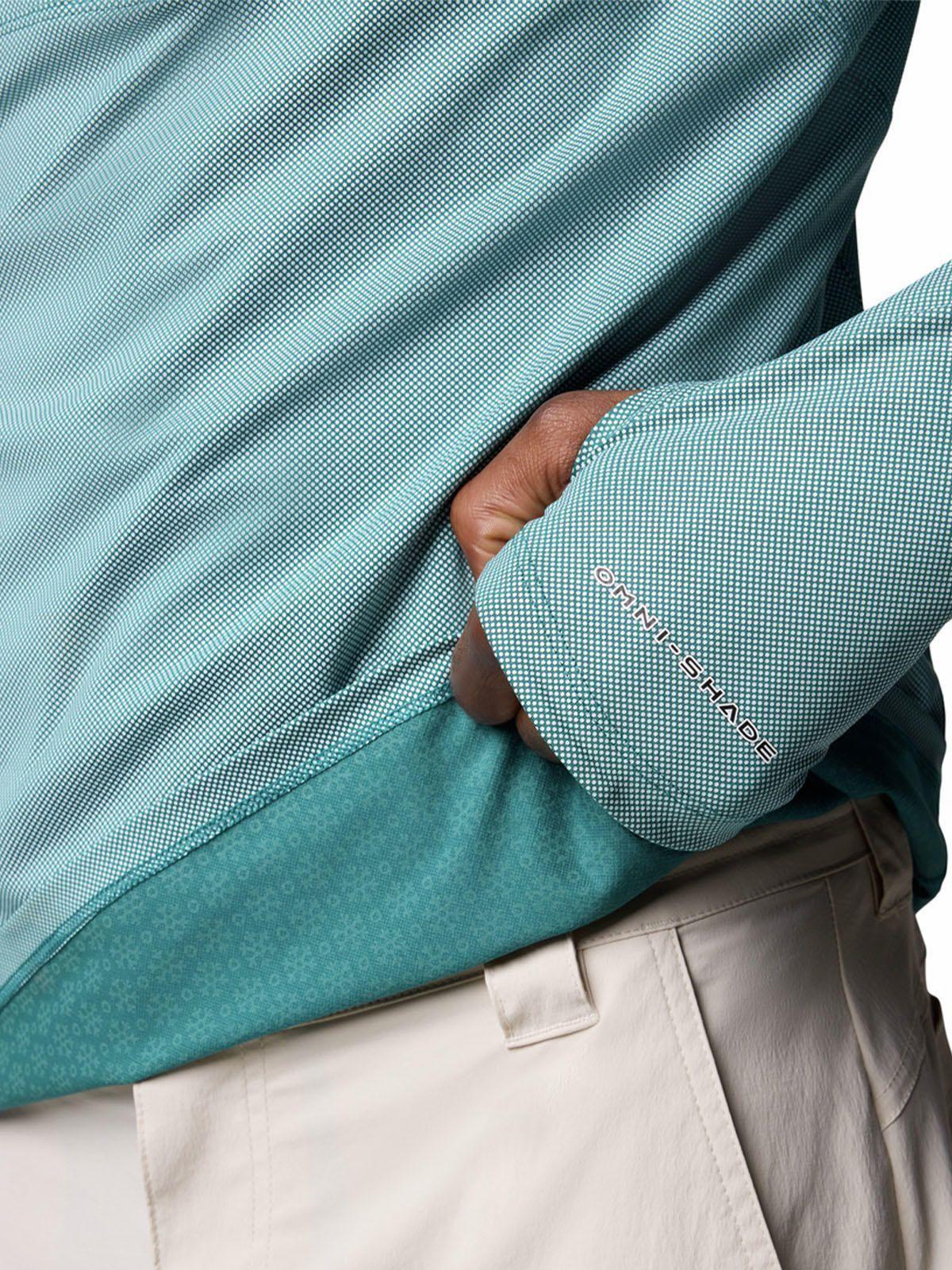 Polera M/L Hombre Summit Valley Half Zip Azul-5