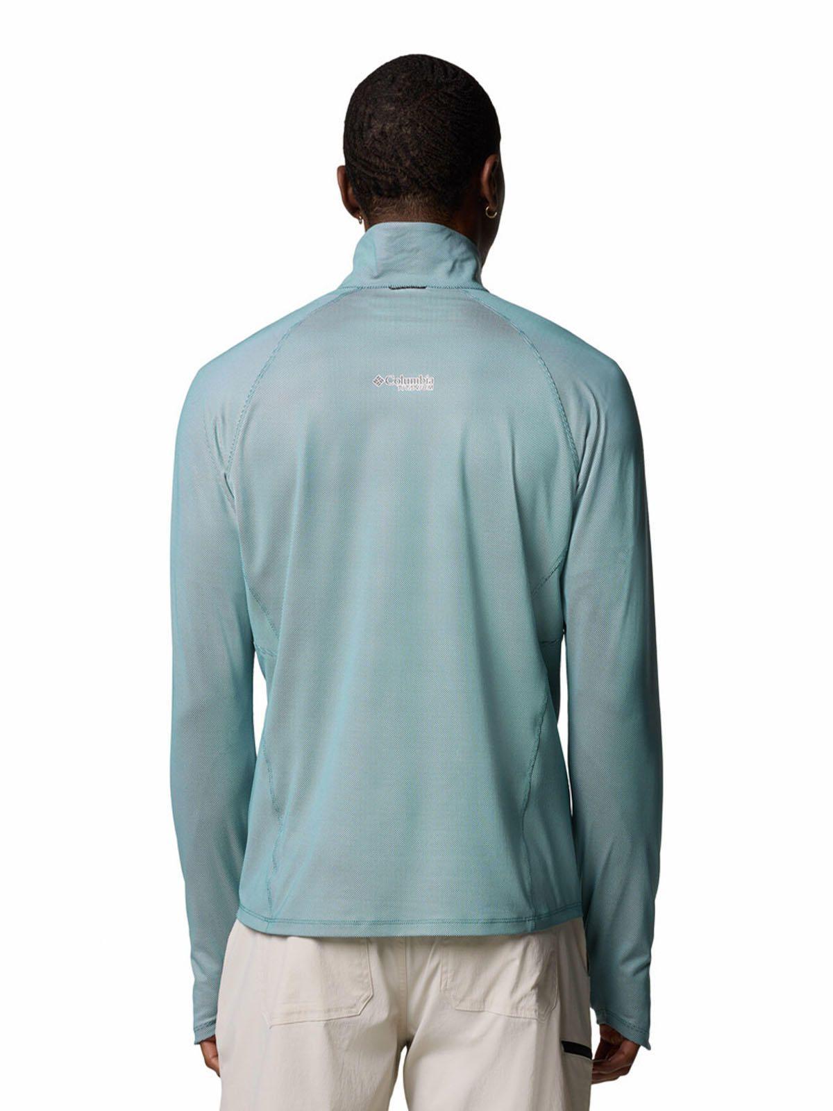 Polera M/L Hombre Summit Valley Half Zip Azul-6