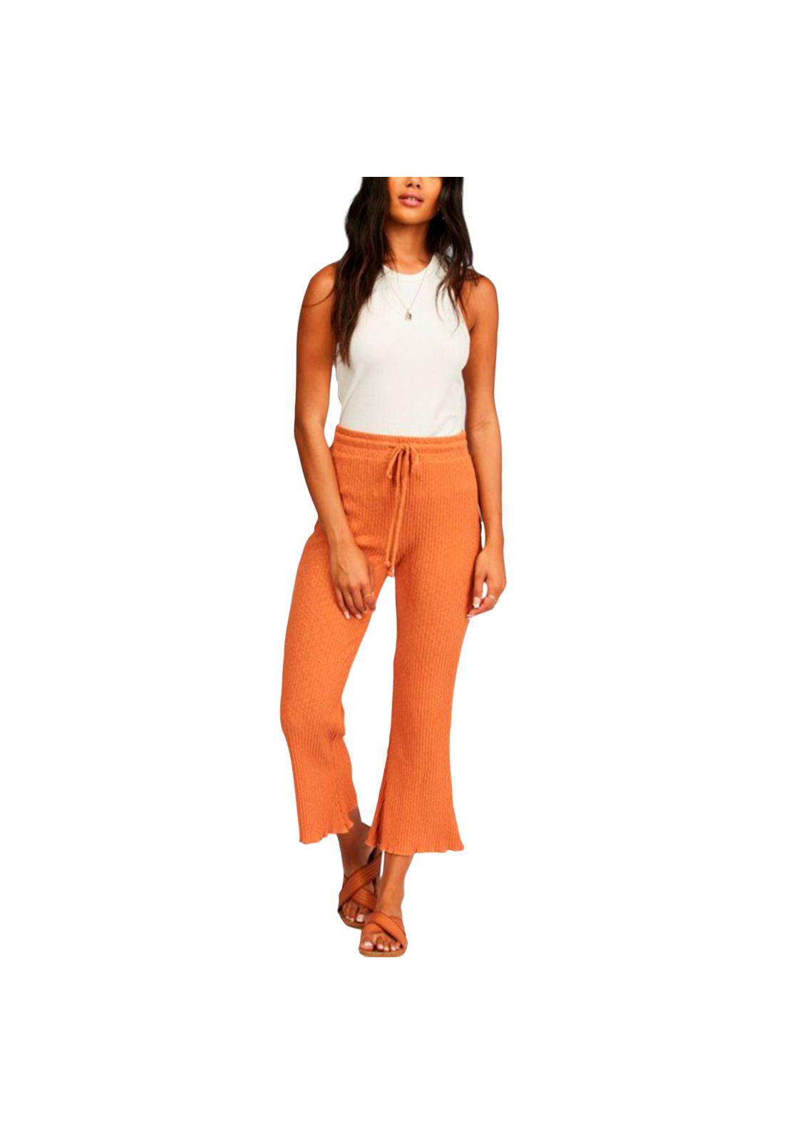 Pantalón Mujer Come Through Terracota-0