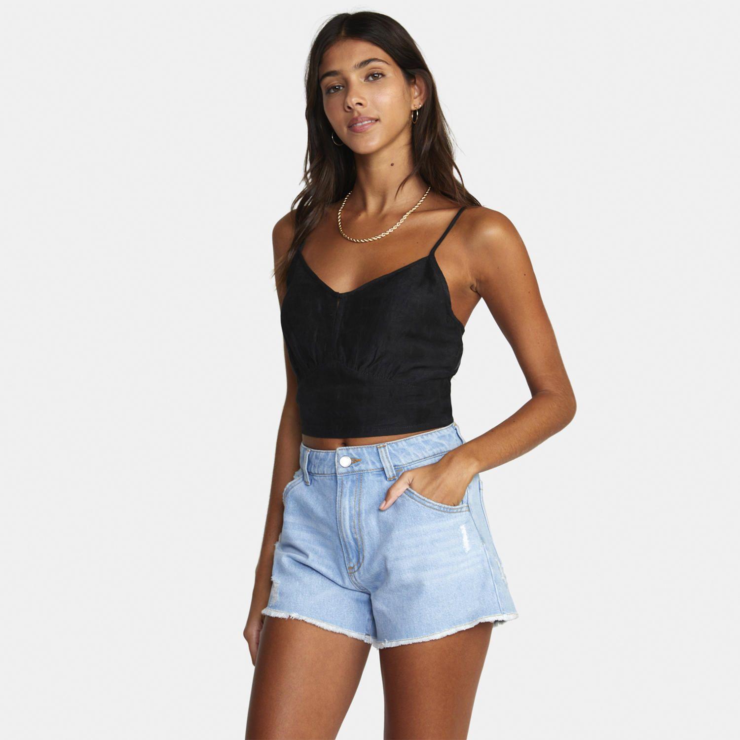 Short Mujer Amor J Dnst Azul-3