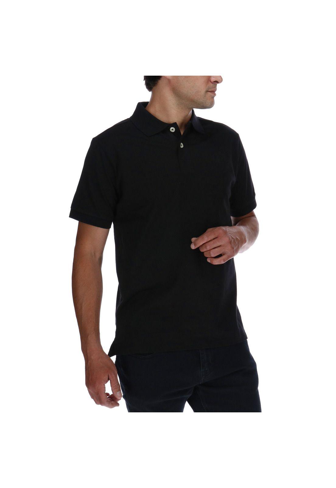 Polera Polo Classic Logo Negro-3