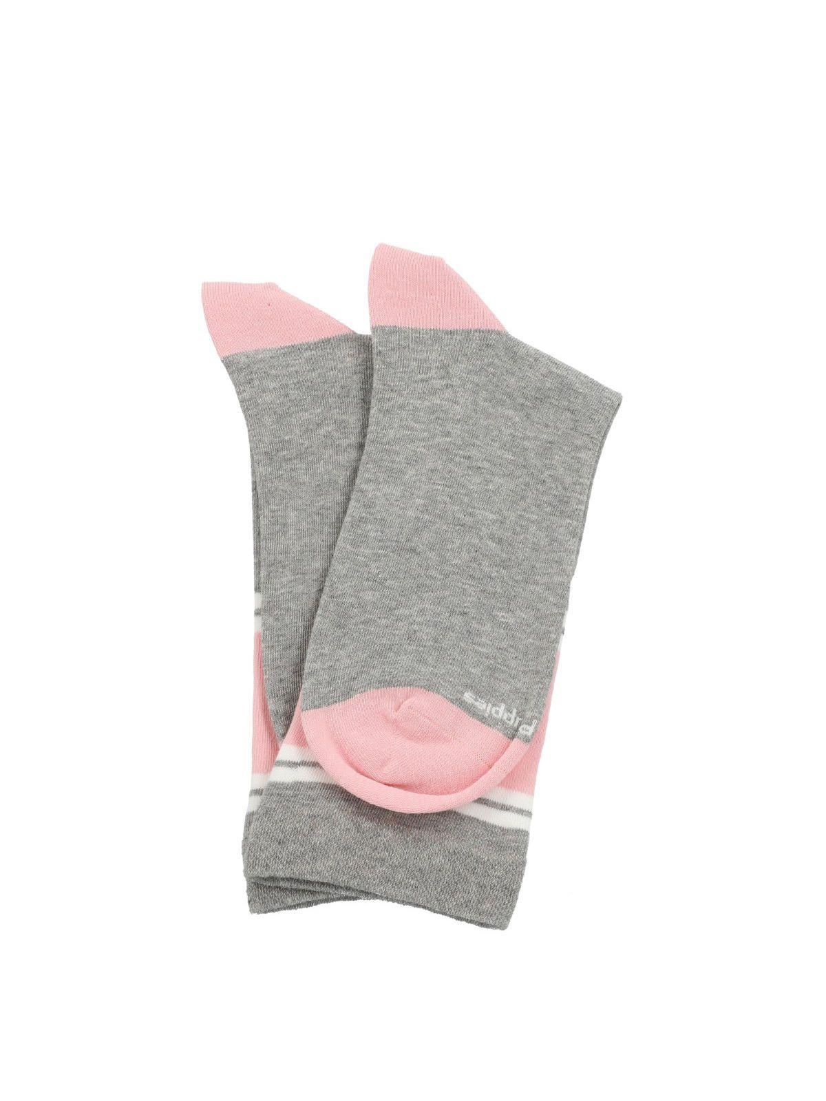 Calcetín Algodón Mujer C Cuff Dogline Gris-2