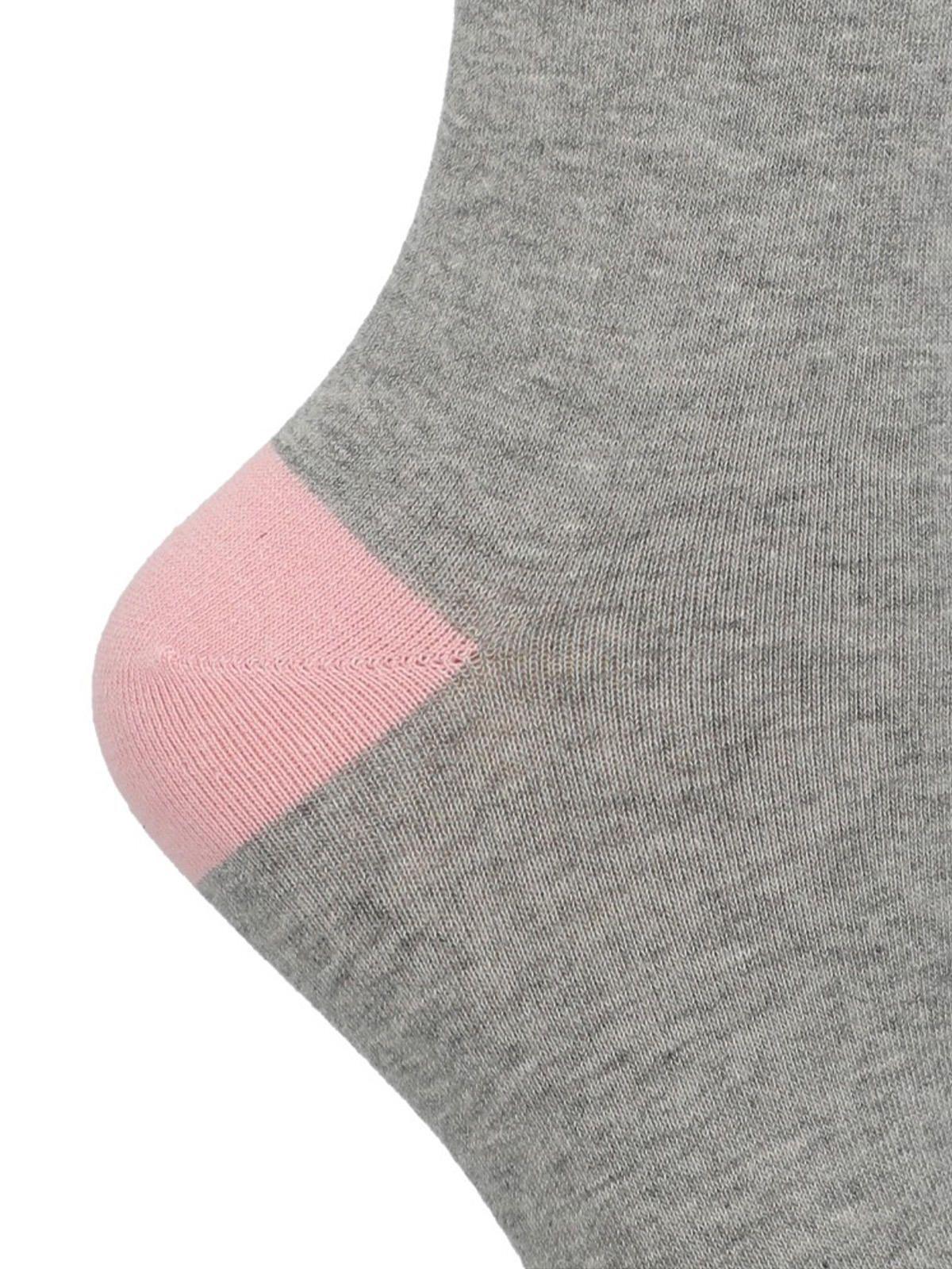 Calcetín Algodón Mujer C Cuff Dogline Gris-1