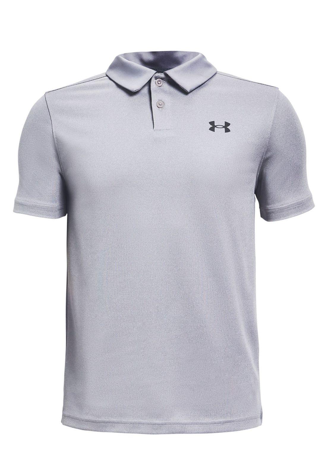 Polo UA Performance para niño Gris-0
