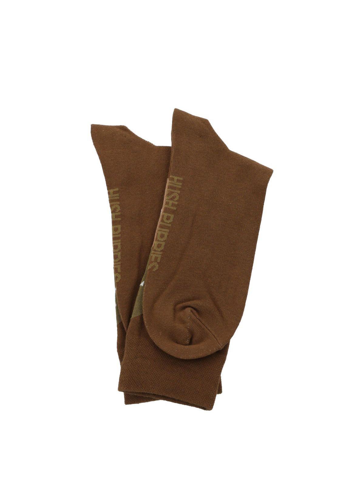 Calcetín Algodón Hombre C Cuff Argyle Café-2