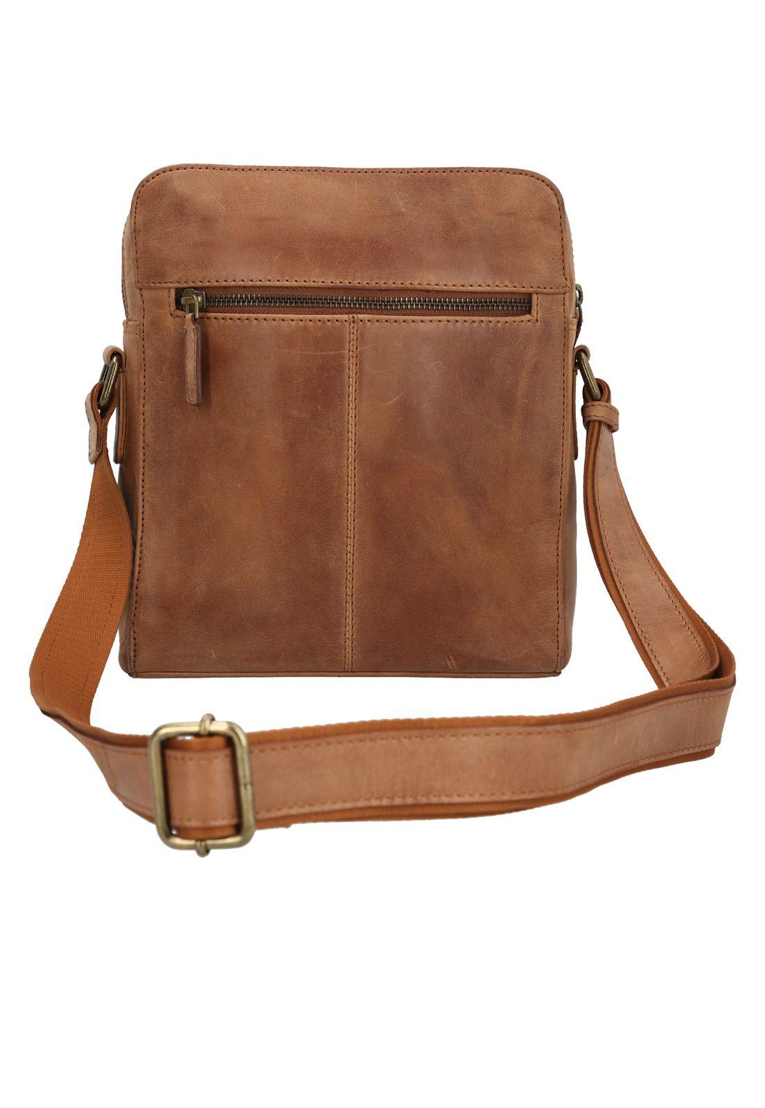 Mochila Cuero Unisex Fd Christie Cross Camel-2