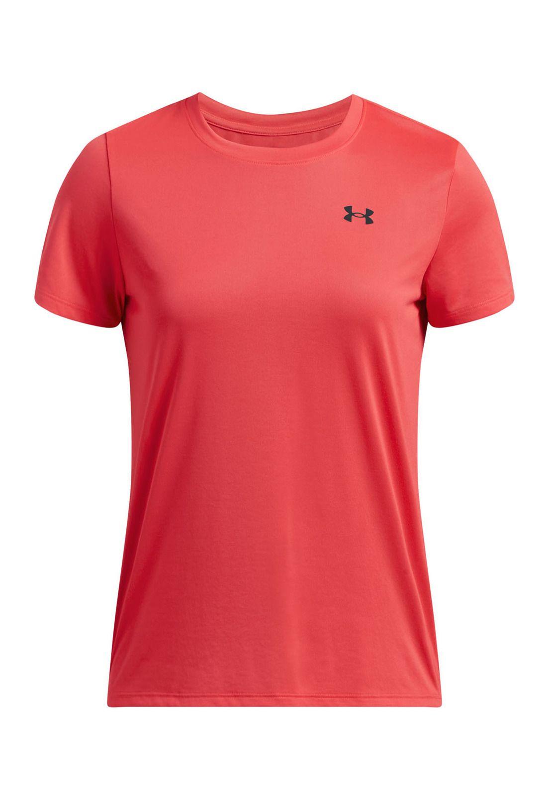 Polera manga corta Tech para mujer Rojo-0