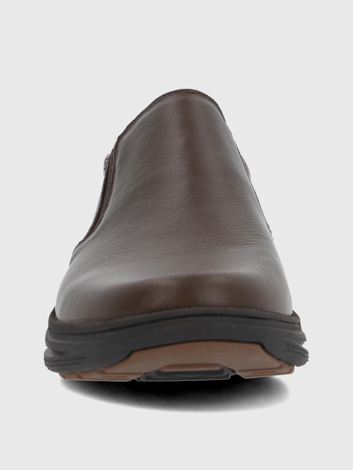 Slip On Cuero Hunt II Café Hombre-3